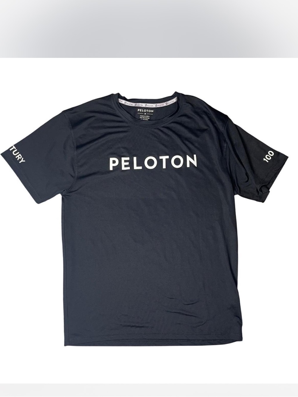 Peloton Century Club 100 Performance T-Shirt Black - Men’s Medium